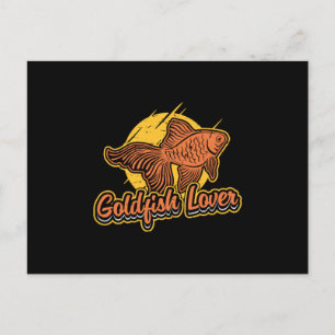 Goldfish Lover Aquarium  Retro Animal Briefkaart
