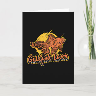 Goldfish Lover Aquarium Retro Animal Kaart