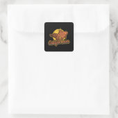 Goldfish Lover Aquarium Retro Animal Vierkante Sticker (Tas)