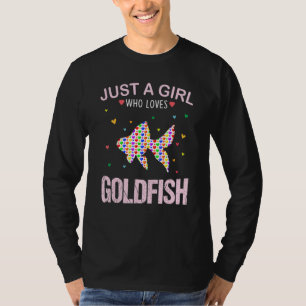Goldfish Lover Girls Vrouwen gewoon een meisje dat T-shirt