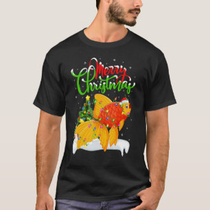Goldfish Lover Xmas Lighting Goldfish Kerstmis T-shirt