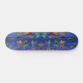 Goldfish Marine Ocean Life Blauw Zee Koraal Persoonlijk Skateboard (Horizontaal)