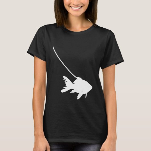 Goldfish on a Leash Fish Pet Aquarium Animal Zoo C T-shirt (Voorkant)