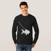 Goldfish on a Leash Fish Pet Aquarium Animal Zoo C T-shirt (Voorkant volledig)