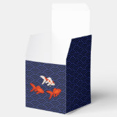 Goldfish op Seigaiha Pattern  Japans Bedankdoosjes (Geopend)