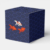 Goldfish op Seigaiha Pattern  Japans Bedankdoosjes (Achterkant)