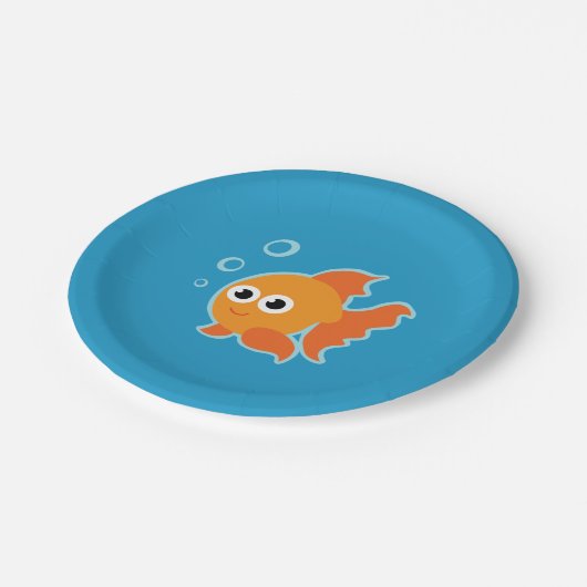 Goldfish Party Papieren Bordje (Gekanteld)