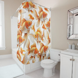 Goldfish Patroon Behang en Gordijn