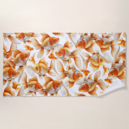 Goldfish Patroon Behang en Gordijn Strandlaken