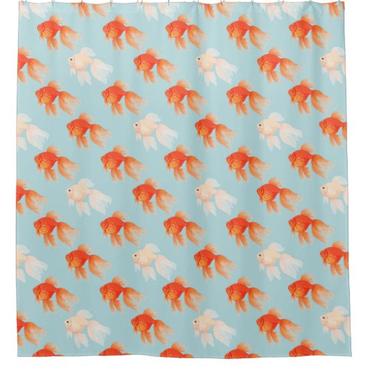 Goldfish Pattern-gordijn Douchegordijn (Voorkant)