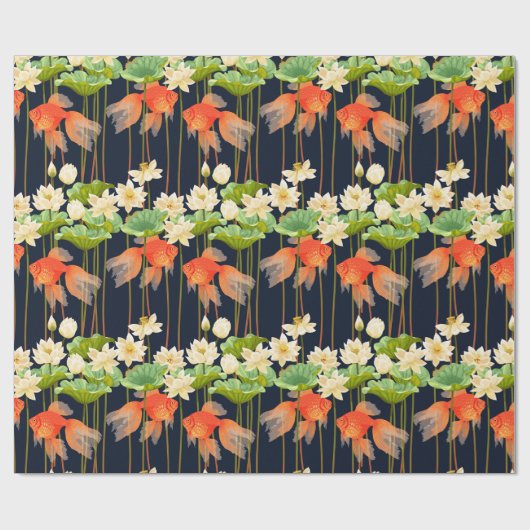 Goldfish Pattern-pakpapier Cadeaupapier (Vlak)