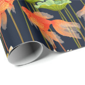 Goldfish Pattern-pakpapier Cadeaupapier (Rol Hoek)