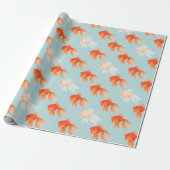 Goldfish Pattern-pakpapier Cadeaupapier (Uitgerold)