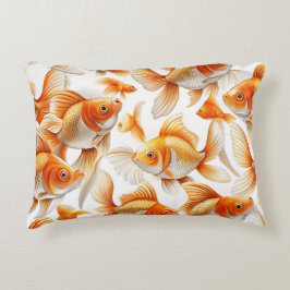 Goldfish Pattern Sierkussen en fleece deken Accent Kussen