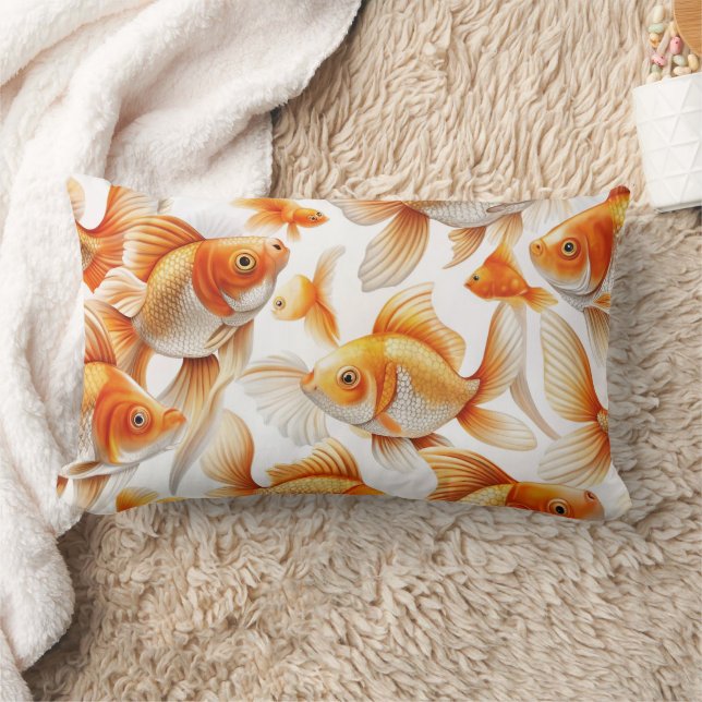 Goldfish Pattern Sierkussen en fleece deken Kussen (Deken)