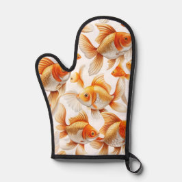 Goldfish Pattern Sierkussen en fleece deken Ovenwant