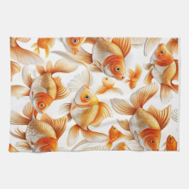 Goldfish Pattern Sierkussen en fleece deken Theedoek