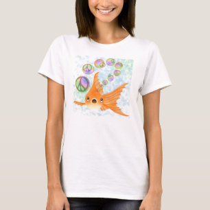 Goldfish Peace Bubbles T-shirt
