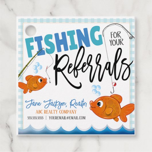 Goldfish Realtor Pop door Label (Voorkant)
