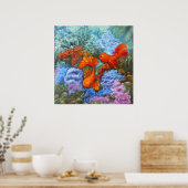 Goldfish schilderij feng shui houdt van symbolen poster (Keuken)