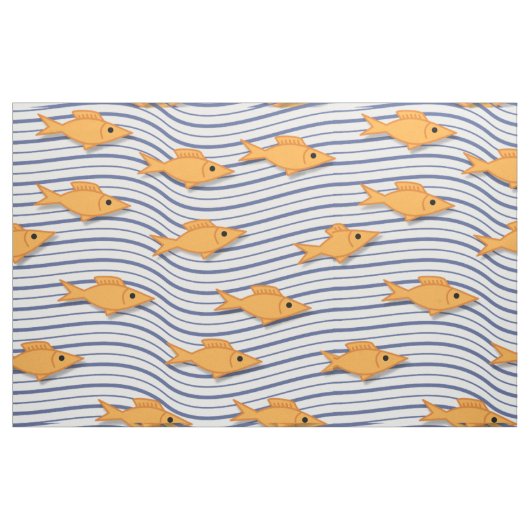 GoldFish School Stof (Fat Quarter)