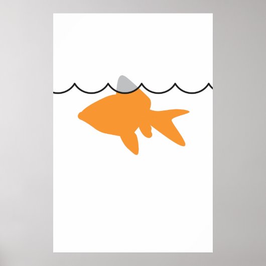 Goldfish Shark Poster/Print Poster (Voorkant)