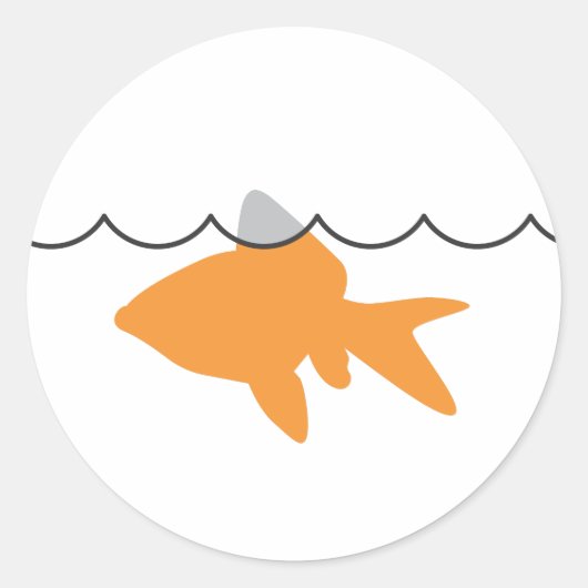 Goldfish Shark Sticker (Voorkant)