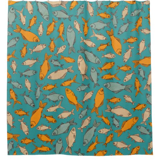 Goldfish Shower Curtain Douchegordijn (Voorkant)
