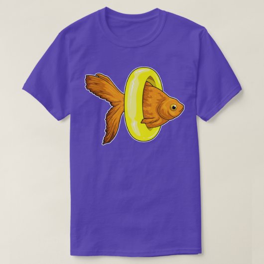 Goldfish Swimming Lifebuoy T-shirt (Design voorkant)