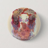 Goldfish Thoughts Pin Ronde Button 5,7 Cm (Voorkant)