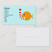 Goldfish Tropische Vis Kweekvijver Onderhoud Visitekaartje (Voorkant / Achterkant)