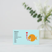 Goldfish Tropische Vis Kweekvijver Onderhoud Visitekaartje (Staand voorkant)