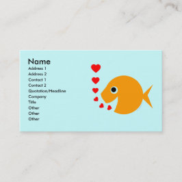 Goldfish Tropische Vis Kweekvijver Onderhoud Visitekaartje