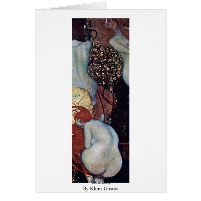 Goldfish, van Klimt Gustav (Voorkant)