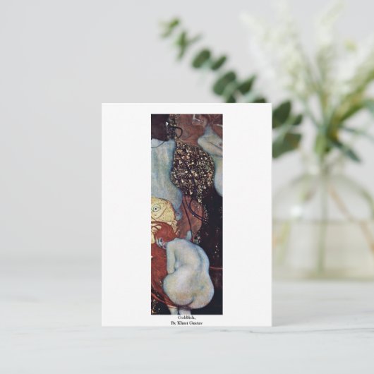 Goldfish, van Klimt Gustav Briefkaart (Staand voorkant)