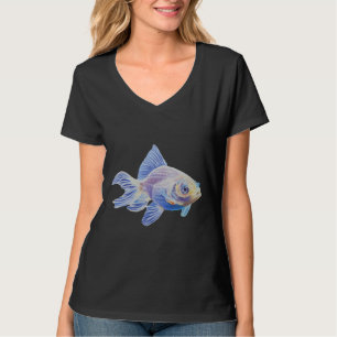Goldfish vis schilderij geen achtergrond t-shirt
