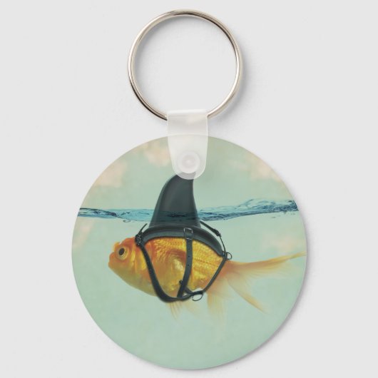 Goldfish with a Shark Fin Sleutelhanger (Achterkant)