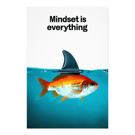 Goldfish with Shark Fin Foto Afdruk (Voorkant)