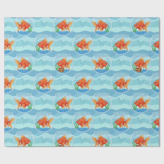 Goldfish Wrapping Paper Cadeaupapier (Vlak)