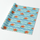 Goldfish Wrapping Paper Cadeaupapier (Uitgerold)