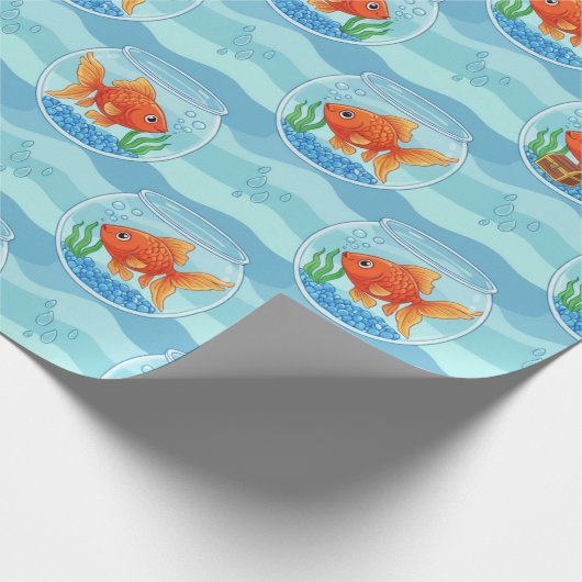 Goldfish Wrapping Paper Cadeaupapier (Hoek)