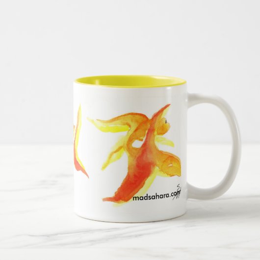 Goldfishies Tweekleurige Koffiemok (Rechts)