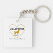 GoldHeart Celebration Sleutelhanger (Achterkant)