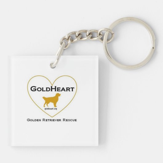 GoldHeart Celebration Sleutelhanger (Achterkant)