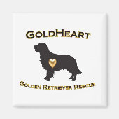 GoldHeart GRR Magneet met Gouden Hart (Voorkant)