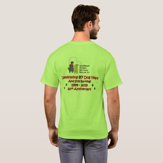 GoldHeart Team Member T-shirt - Aanpassen aan uw r (Achterkant volledig)