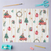 GoldI-ontwerp met kerstWaterverf 11 Tissuepapier (Craft)