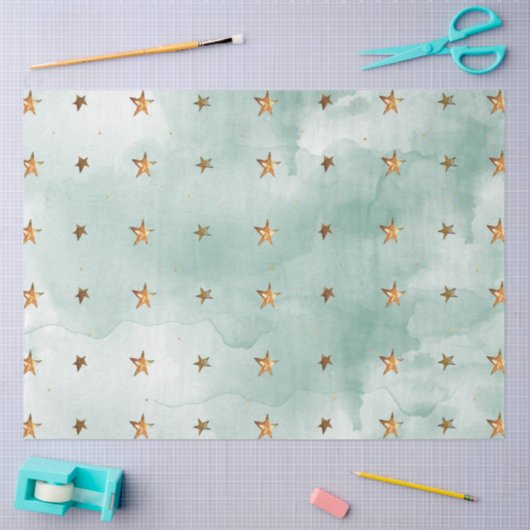 GoldI-ontwerp met kerstWaterverf 16 Tissuepapier (Craft)