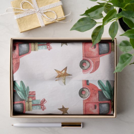 GoldI-ontwerp met kerstWaterverf 17 Tissuepapier (Geschenk)