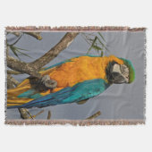 Goldie Blue Throw Blanket Deken (Voorkant)